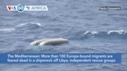 VOA60 Africa - More than 100 Europe-bound migrants are feared dead in a shipwreck off Libya