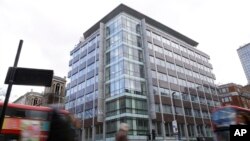 A general view of the building at 55 New Oxford Street that contains offices of Cambridge Analytica in London, March 23, 2018.