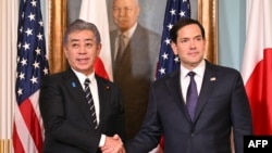 Američki državni sekretar Marco Rubio sastaje se s japanskim ministrom vanjskih poslova Takeshi Iwayom u State Departmentu u Washingtonu 21. januara 2025. godine.