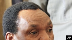 Kenya's former industrialisation minister Henry Kosgey appears at the High Court in Nairobi. A Kenyan government minister pleaded not guilty to a dozen counts of abuse of office hours after resigning to allow for an investigation into a scam involving imp