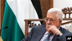 （资料照）巴勒斯坦权力机构主席阿巴斯2021年5月25日访问美国