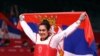 Milica Mandić slavi zlatnu medalju (REUTERS/Murad Sezer)