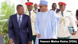 Shugaban Togo Gnassingbe Eyadema da Shugaba Buhari na Najeriya