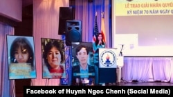 Ba nhà hoạt động Việt Nam được vinh danh nhân Ngày Nhân quyền Quốc tế ở Westminster, California, 9/12/2018