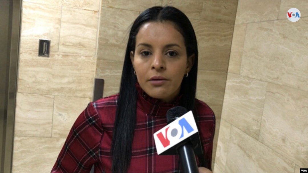 Zandra Castillo, diputada venezolana, conversó con la Voz de América el miércoles 11 de marzo de 2020. (Foto: Carolina Alcalde).