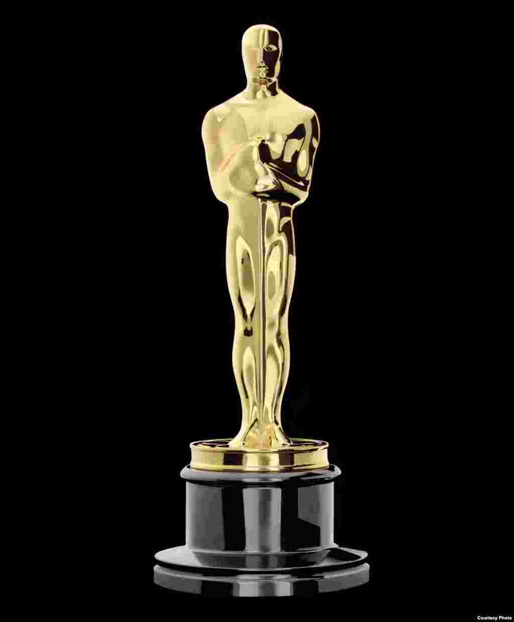 Washindi wa "Academy Awards," inayofahamika zaidi kwa jina la "The Oscars," watapokea tuzo hii ya sanamu ndogo katika sherehe zitakazo fanyika mwezi Machi mjini Los Angeles, California. (Oscars.org)