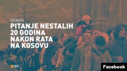 Naslovna fotografija onlajn konferencije "Pitanje nestalih 20 godina nakon rata na Kosovu" u organizaciji Inicijative mladih za ljudska prava. (Foto: YIHR)