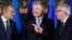 Дональд Туск, Петр Порошенко и Жан-Клод Юнкер