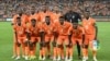 FILE — Ivory Coast players pose ahead of the 2023 Africa Cup of Nations semi-final against Democratic Repuplic of Congo at Alassane Ouattara Olympic Stadium in Ebimpe, Abidjan on February 7, 2024.