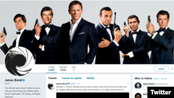 A screenshot from the official James Bond 007 Twitter account.