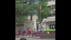 美国驻成都领事馆工作人员正在做离开的准备