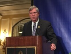 Tom Vilsack, US Secretary of Agriculture, delivers remarks at the seminar on Nov. 22, 2016.