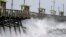 Waves kicked up by Hurricane Florence pound the Bogue Inlet Pier in Emerald Isle, N.C., Sept. 13, 2018.