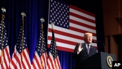 美國總統川普於2017年12月18日在國家安全會議上說，他的國家安全戰略就是“美國第一”。