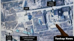 38노스웹사이트가 지난 3월 27일 공개한 북한 연변 핵시설의 디지털 글로브 위성사진. (자료사진)