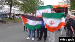 تجمع سال گذشته روز قدس با حمایت مراکز مورد حمایت ایران، در برلین. 