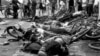 资料照：中国当局动用武力镇压天安门民主运动，北京街头被打死的平民尸体。（1989年6月4日）