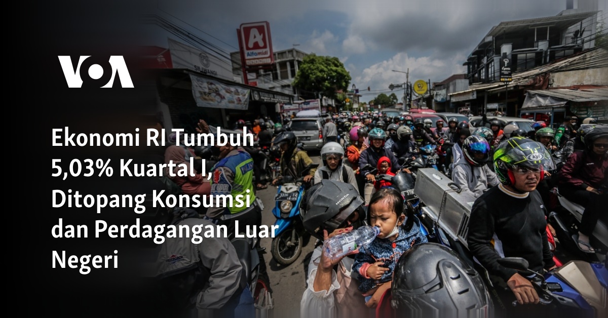 Ekonomi RI Tumbuh 5,03% Kuartal I, Ditopang Konsumsi Dan Perdagangan ...