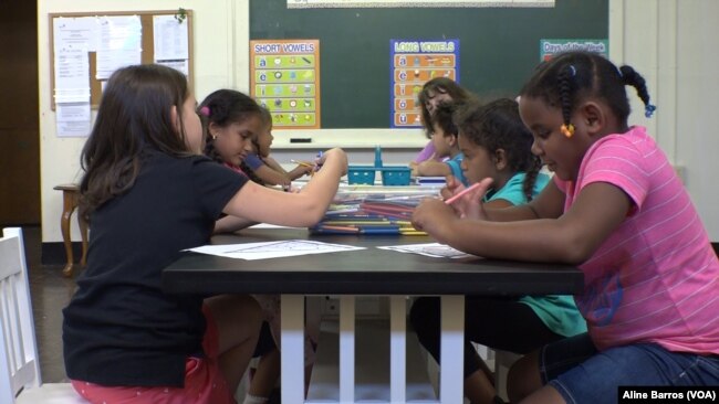 Children at the Hazleton Integration Project (HIP)—an after school care program in Hazleton, PA, that serves more than 1000 children weekly. Many of the children attending classes at HIP are first or second generation Americans.