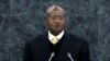 Yoweri Kaguta Museveni, president of Uganda, speaks at the United Nations in New York on Sept. 24, 2013.