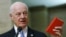 U.N. mediator for Syria Staffan de Mistura delivers a statement after the opening of the Syrian peace talks at the United Nations European headquarters in Geneva, Switzerland, Jan. 29, 2016. 