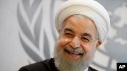 عکس آرشیوی از حسن روحانی رئیس جمهوری ایران در حاشیه نشست سالانه مجمع عمومی سازمان ملل متحد در نیویورک - ۴ مهر ۱۳۹۴ 
