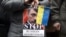 Зображення російського президента Володимира Путіна у вигляді Адольфа Гітлера на акції протесту в Нью-Йорку проти збройної агресії Росії щодо України (архівне фото)