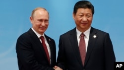 Владимир Путин и Си Цзиньпин. Шанхай, Китай, 21 мая 2014