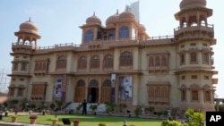 FILE - Mohatta Palace, which was built in 1920s and has since been turned into a museum, in Karachi, Pakistan, May 24, 2024.