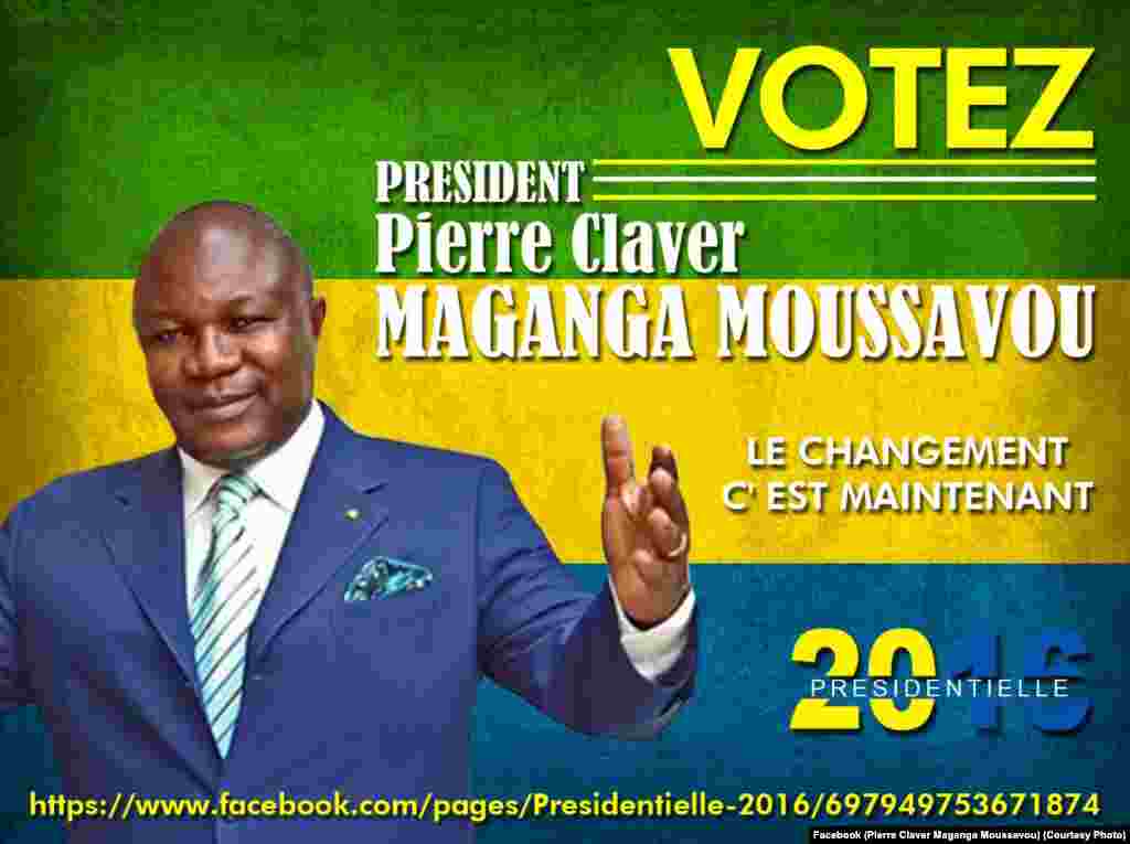 Pierre Claver Maganga Moussavou, candidat malheureux en 1993, 1998 et 2009. Le maire de Mouila est à nouveau candidat pour l'élection de 2016.