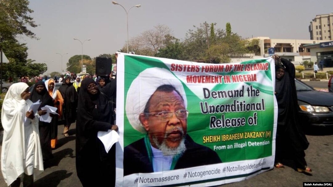 ABUJA: Mata 'yan shiya sun zanga zanga domin a sako shugabansu, Shaikh Ibrahim El-zakzaky
