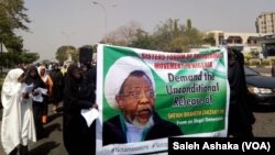 ABUJA: Mata 'yan shiya sun zanga zanga domin a sako shugabansu, Shaikh Ibrahim El-zakzaky