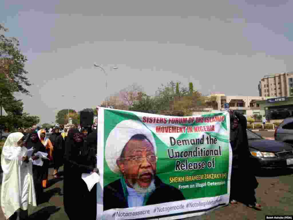 ABUJA: Mata 'yan shiya sun zanga zanga domin a sako shugabansu, Shaikh Ibrahim El-zakzaky