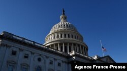 The U.S. Capitol is seen during a vote whether to approve a recommendation to hold Steve Bannon in criminal contempt on Oct. 21, 2021 in Washington.