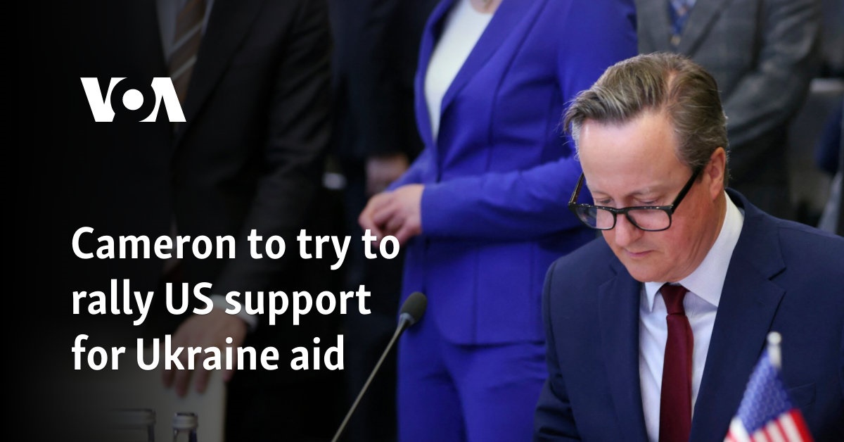 Cameron to try to rally US support for Ukraine aid