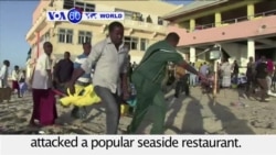 VOA60 World PM - At Least 20 Killed in Al-Shabab Attack on Somali Restaurant