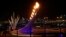 The Olympic Cauldron is seen in the Olympic Park at the end of the opening ceremony of the 2014 Sochi Winter Olympics, February 7, 2014. REUTERS/Marko Djurica (RUSSIA - Tags: SPORT OLYMPICS) - RTX18DE9