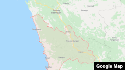 Indonesia Mandailing Natal Map