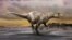 An artist's rendering of a carnivorous dinosaur unearthed in Argentina shows Murusraptor barrosaensis, which lived about 80 million years ago during the Cretaceous Period. (Courtesy: Jan Sovak) 
