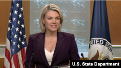 Juru bicara Departemen Luar Negeri AS, Heather Nauert 