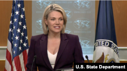 Heather Nauert, avugira departema ya reta y'Amerika niwe yasinye itangazo ku Burundi