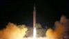 지난 2017년 7월 북한의 장거리탄도미사일 '화성-14'형 발사에 성공했다며 공개한 사진.