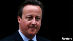 Firayim Ministan Birtaniya David Cameron leaves 