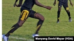 Des joueurs soudanais de'Al-Nasir FC