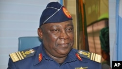 FILE - Alex Badeh, Nigeria's defense chief at the time, is seen in a Jan. 20, 2014, photo.
