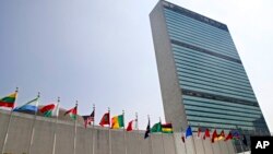 Штаб-квартира ООН в Нью-Йорку. (AP Photo/Adam Rountree)