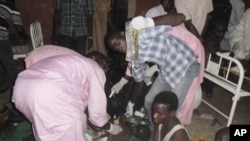 尼日利亚一家医院发生自杀炸弹袭击，有人受伤（2014年11月3日）