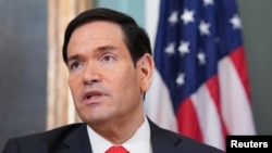 U.S. Secretary of State Rubio signs a MOU with EU Trade Commissioner Sefcovic, in Washington