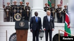 Perezidas William Ruto wa Kenya na Joe Biden w'Amerika i Washington DC