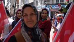 Hanife, an AKP supporter, backs the Istanbul revote saying the March vote was unfair. (VOA/D. Jones)
